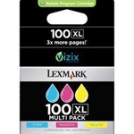 Afbeelding van Lexmark 100XL 3-Pack-3-Colors (Lexmark 14N0850) | LEX14N0850